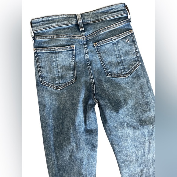 Rag and Bone Ladies Nina High Rise Ankle Cigarette Jean Size 24 - Picture 4 of 5